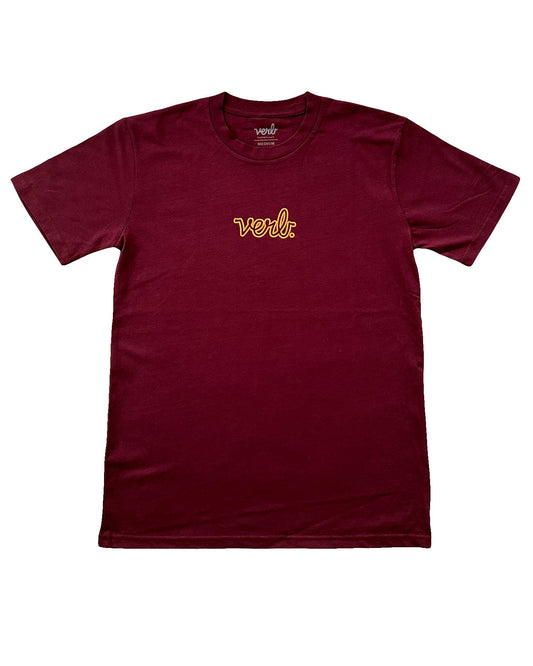 PUFFED LOGO T-SHIRT BURGUNDY