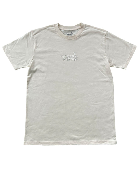 PUFFED LOGO T-SHIRT CREAM