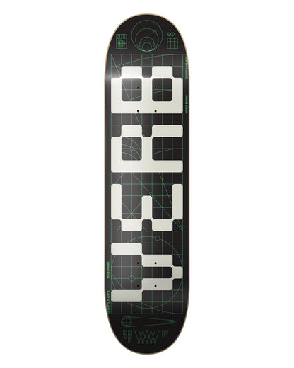 INVADER - GLOW IN THE DARK WHITE 8.25" DECK