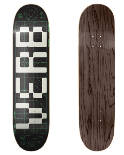 INVADER - GLOW IN THE DARK WHITE 8.25" DECK