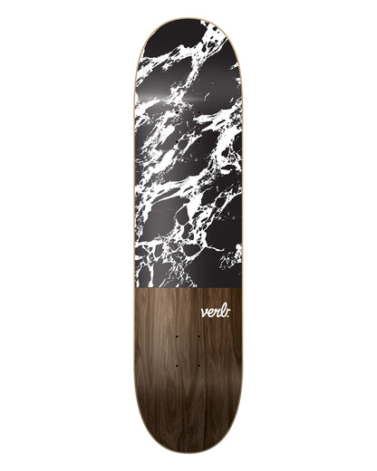 MARBLE DIP - BLACK/WHITE 8" DECK