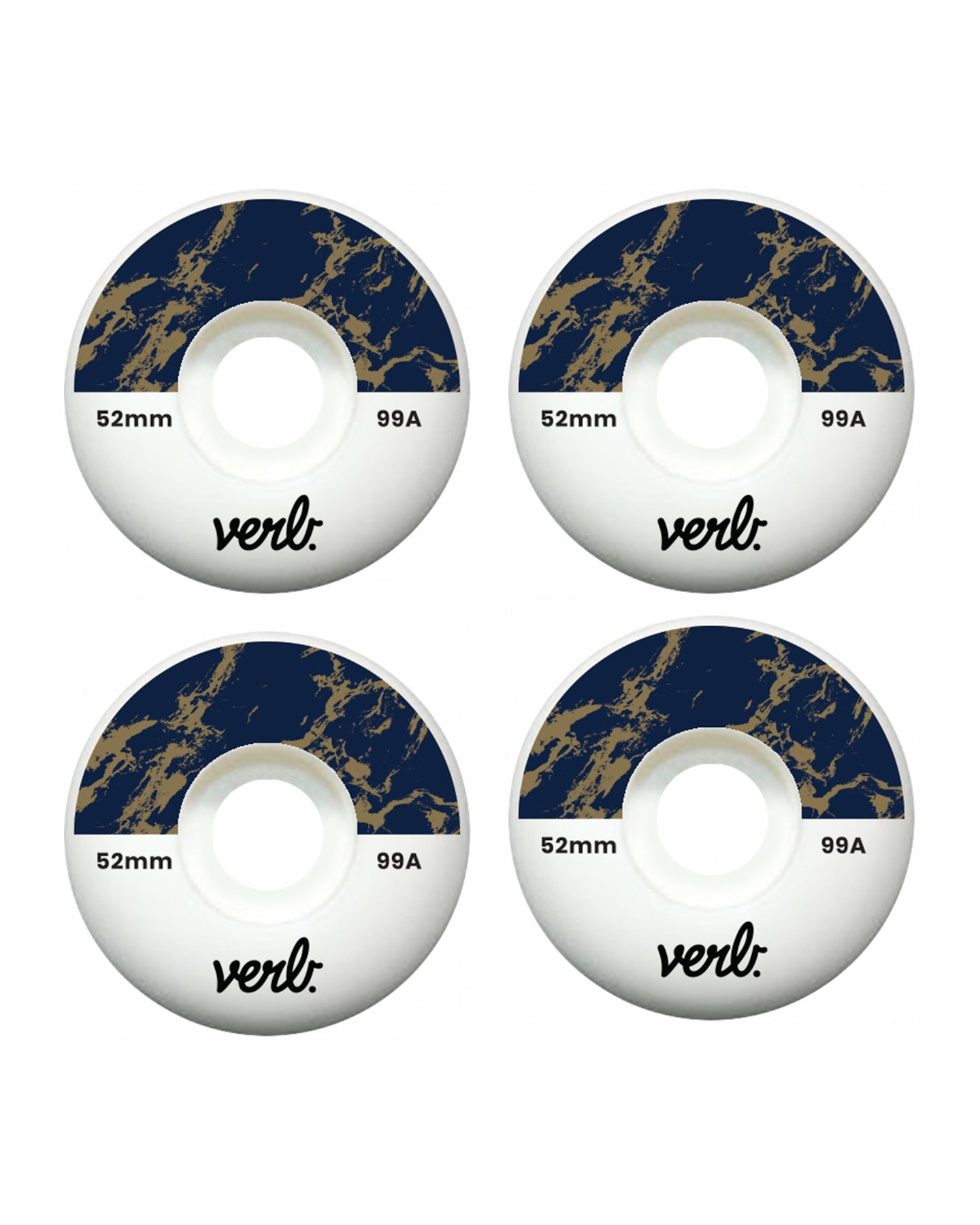 CLASSIC CUT WHEELS - MARBLE DIP NAVY/GOLD 52 MM