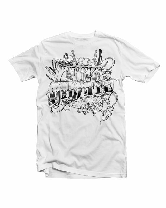 ZEBRA & GIRAFFE T-SHIRT - WHITE