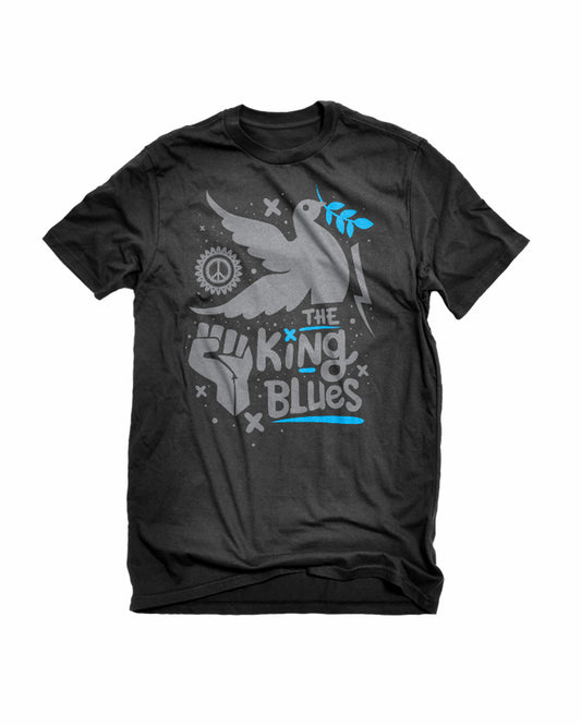THE KING BLUES T-SHIRT - BLACK